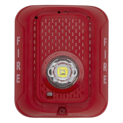 Lámpara Estroboscópica LED / Candela Seleccionable hasta 185 cd / 24 Vcd / Montaje en Pared / Sin Sirena / UL Fire