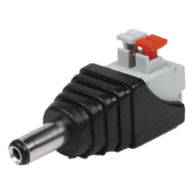 Adaptador de Alimentación / Jack 3.5 mm Macho Polarizado / 12 Vcc / Terminales Push / Pin Cobre 2.1 mm