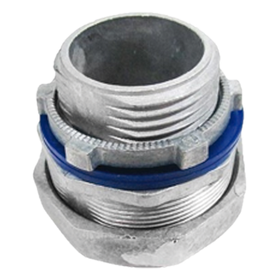 Conector Recto para Tubo Liquidtight / 3/4" (19 mm) / Acabado Bruñido Brillante / Sellos y Contratuerca Incluidos / NEMA FB-1 / UL 514B