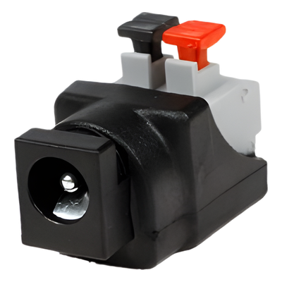 Adaptador de Alimentación DC / Jack 3.5 mm Hembra Polarizado / 12 Vcc / Terminales Push / Calibre 18