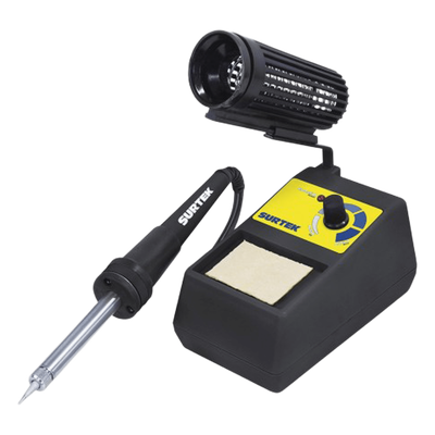 Estación de Soldadura / 50W / Rango 177°C a 482°C / Punta Cónica de Cobre / 127V 60Hz / LED Indicador