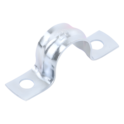 Abrazadera Omega / Conduit 1/2" (12.7 mm) / Acero 0.9-1.2 mm / Carga 30 kg / Acabado Cincado 5 micras