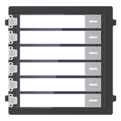 Módulo de Botones para Videoportero Modular / 6 Botones / Montaje Empotrado o Superficie / IP65 / Consumo 2 W