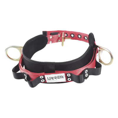 Cinturón de Seguridad para Liniero / Talla 40 / Neopreno de Alta Tensión / Nylon 4" Acolchonado / 4 Compartimentos / ANSI A10.14 y Z359.1 / Dos Anillos Tipo D
