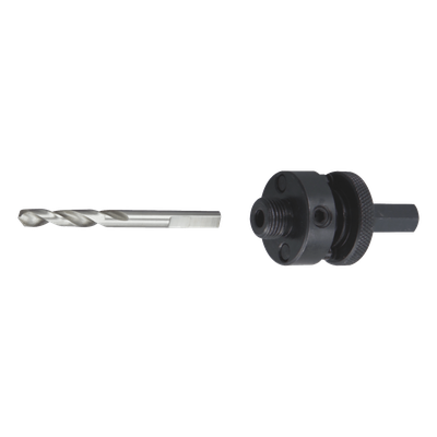 Adaptador para Broca Sierra / 3/8" / Compatible 3/8" y 1/2" / Brocas 9/16" a 1-1/8" / Guía de Eje Único