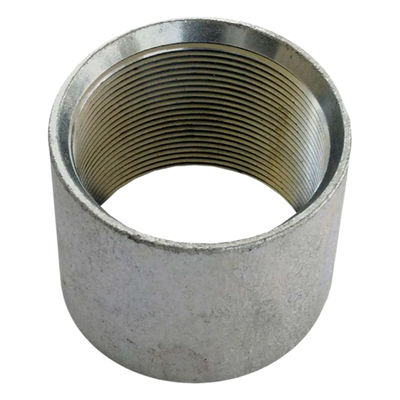 Cople para Pared Gruesa / 1 Pulgada / Acabado Liso / Protección Anticorrosiva Zinc / Etiqueta Amarilla