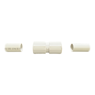 Cople para Tubería Rígida / 25 mm (1") / IP67 / Libre de Halógenos / Auto-extinguible / Sin Pegamento