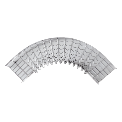 Curva Pre-Fabricada Horizontal / 90° / Peralte 66 mm / Ancho 250 mm / Acabado Electrozincado / Interior