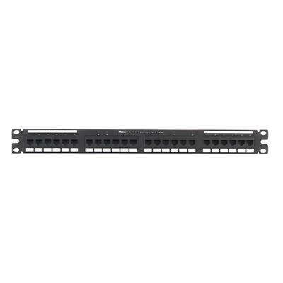 Panel de Parcheo / Cat 6 / 24 Puertos / 1UR / Punchdown 110 / Rack 19"