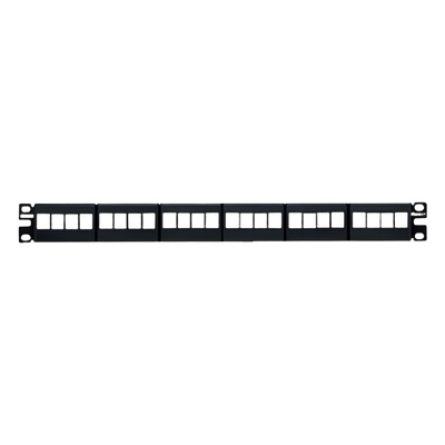 Panel de Parcheo Modular / 24 Puertos / 1UR / Acero Inoxidable / 19' EIA / 1.72' Altura