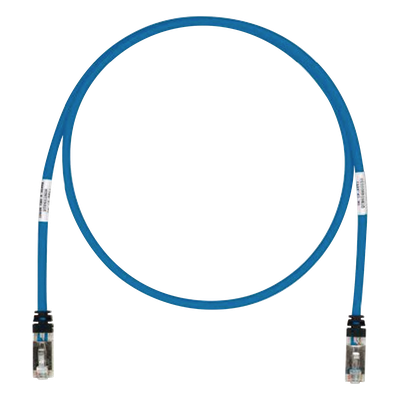 Patch Cord / Cat6A S/FTP / 26 AWG / 500 MHz / CM/LS0H / 2.13 m (7 ft) / Azul