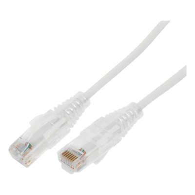 Cable de Parcheo Slim UTP / Cat6A / 2 m (6.56 ft) / 28 AWG / Blanco