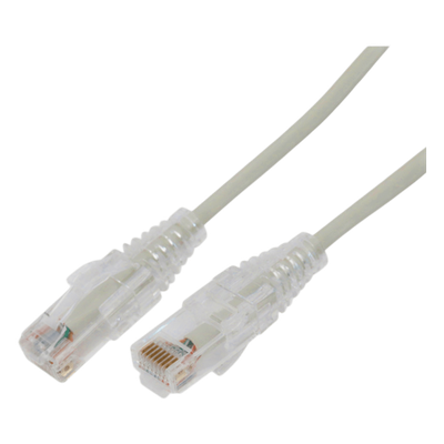 Cable de Parcheo Slim UTP Cat6A / 3 m (9.84 ft) / 28 AWG / Gris / RJ45