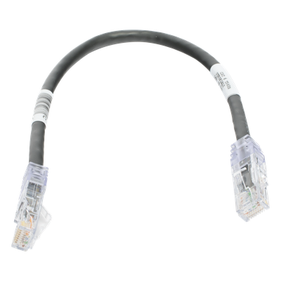 Cable de Parcheo UTP Cat6 / 24 AWG / CM / 0.3 m (1 pie) / Color Negro