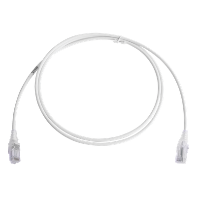Patch Cord Modular Cat6 UTP / 28AWG / CM/LS0H / 1.52 m (5 Pies) / Diámetro 4.0 mm / Blanco
